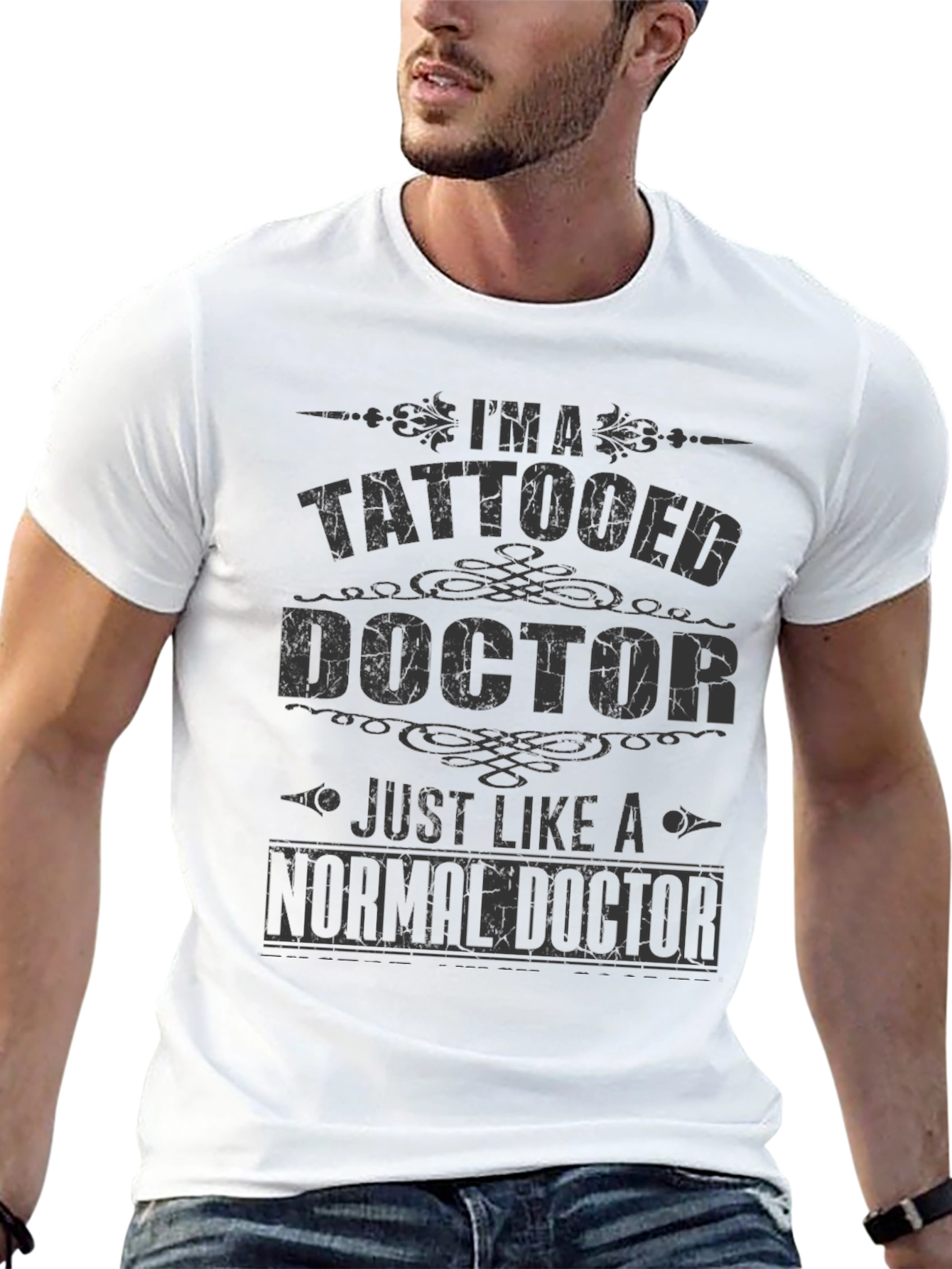 Tattooed Doctor Graphic T-Shirt - Novelty Tee