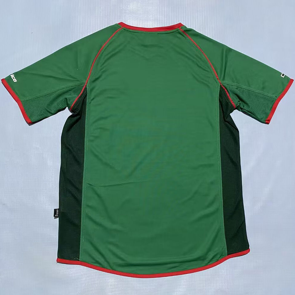 1998 Mexico Green Retro Soccer Jersey Item NO.: 2145979 Back