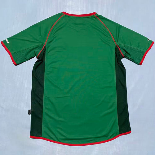 1998 Mexico Green Retro Soccer Jersey Item NO.: 2145979 Back