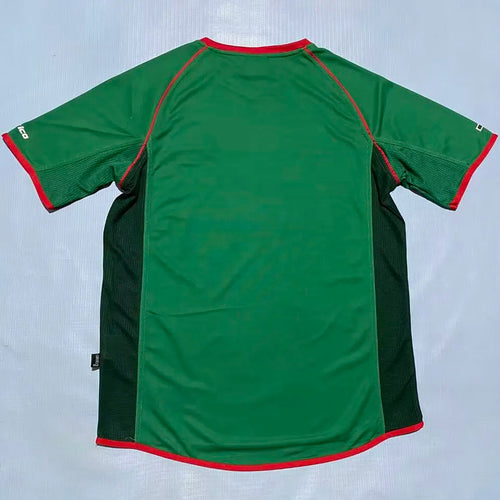 1998 Mexico Green Retro Soccer Jersey Back