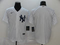 Men's New York Yankees White Home Replica Blank Jerseys