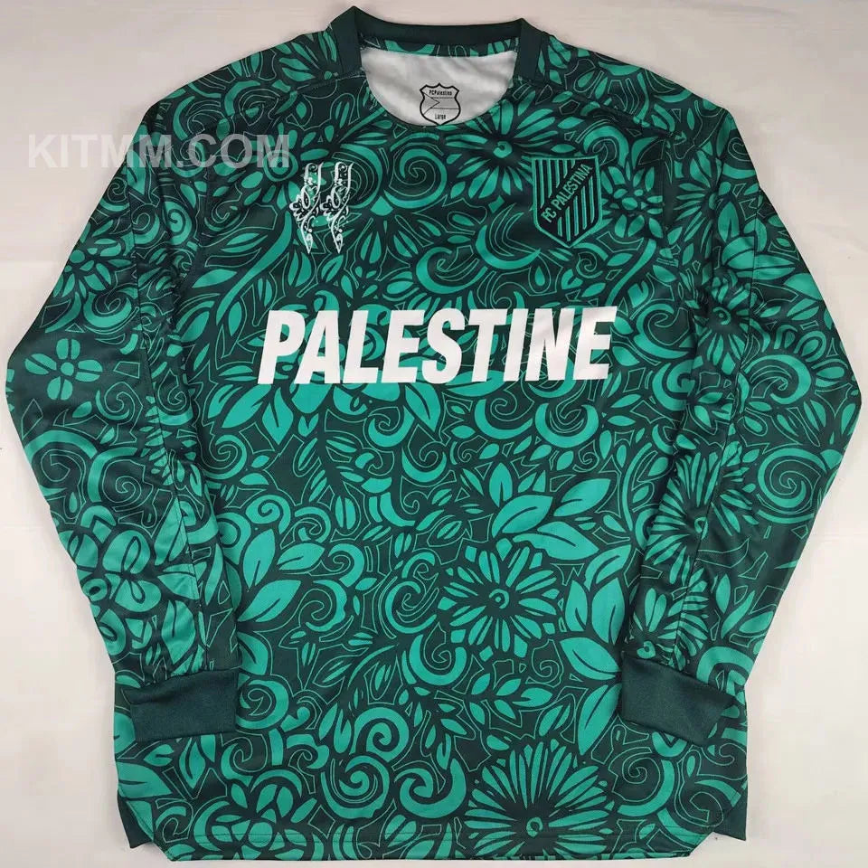 2024 Palestine Pink Fans Soccer Jersey Detail 3