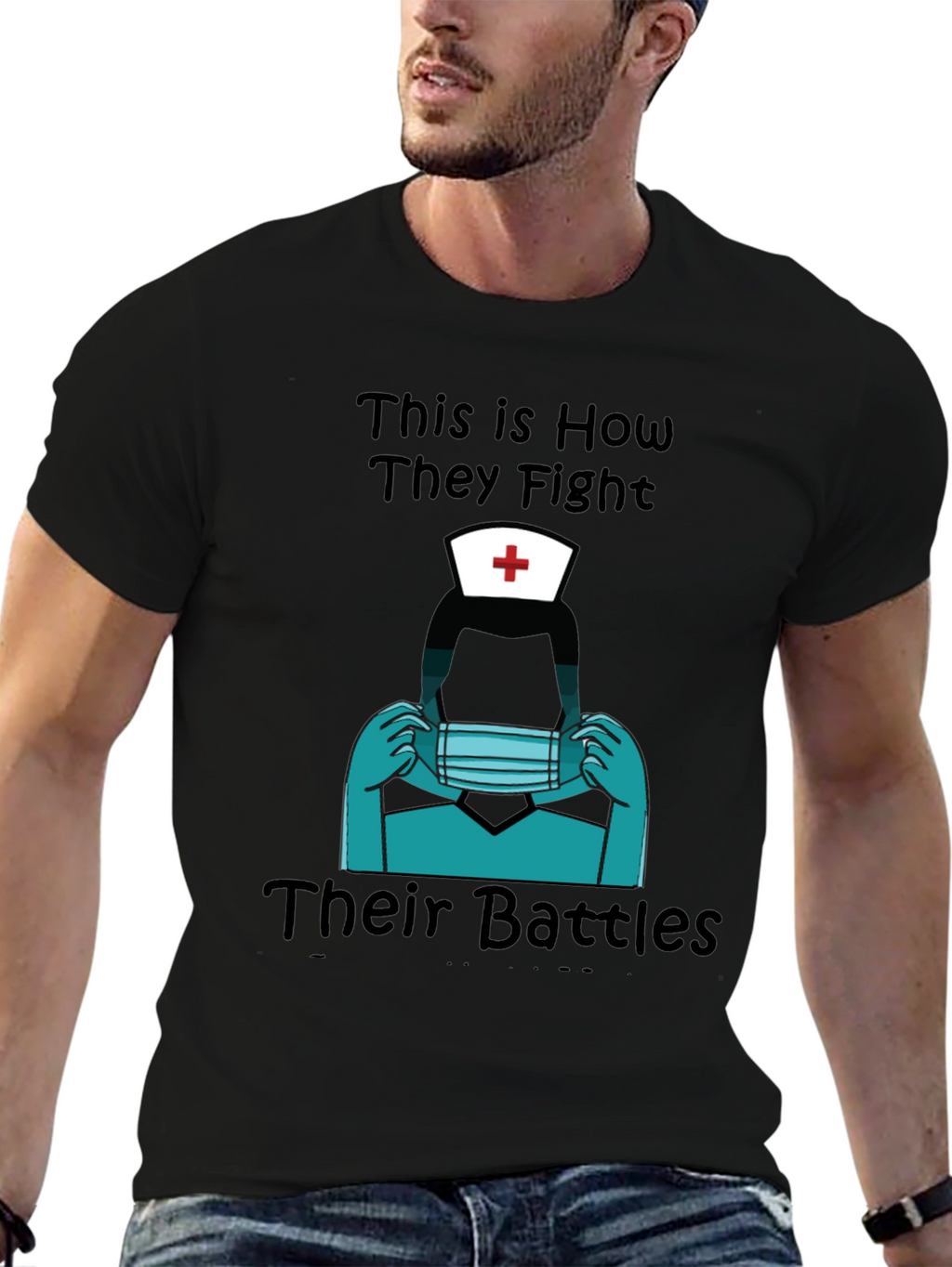 Nurse Heroes Graphic Tee - Fight Their Battles