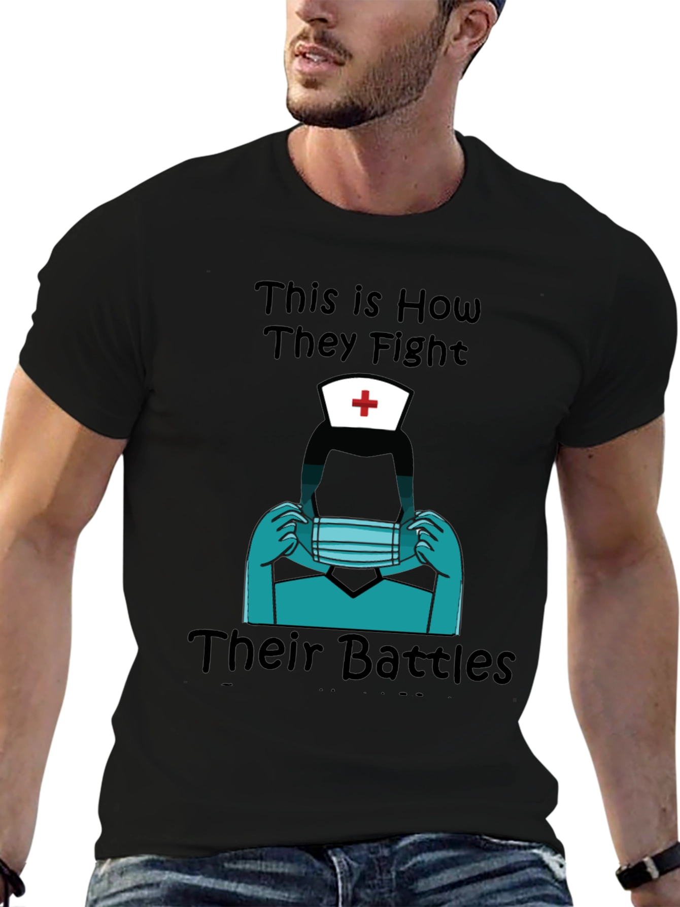 Nurse Heroes Graphic Tee - Fight Their Battles