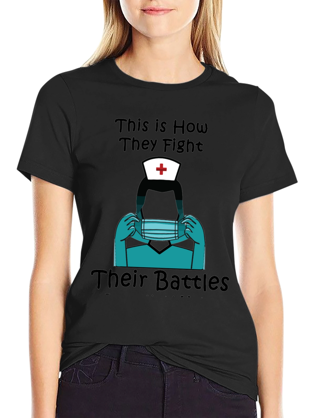 Nurse Heroes Graphic Tee - Fight Their Battles