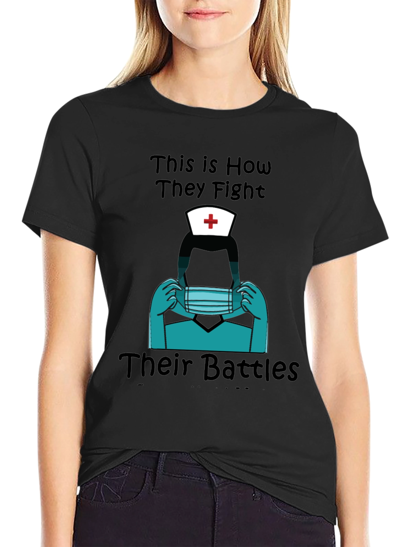 Nurse Heroes Graphic Tee - Fight Their Battles