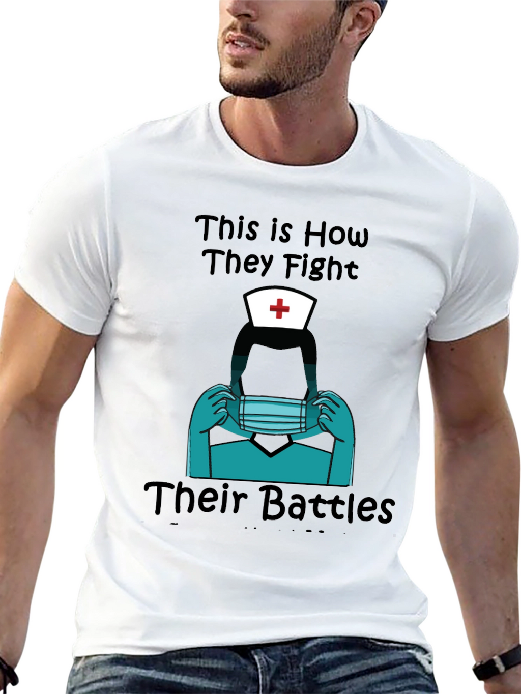 Nurse Heroes Graphic Tee - Fight Their Battles