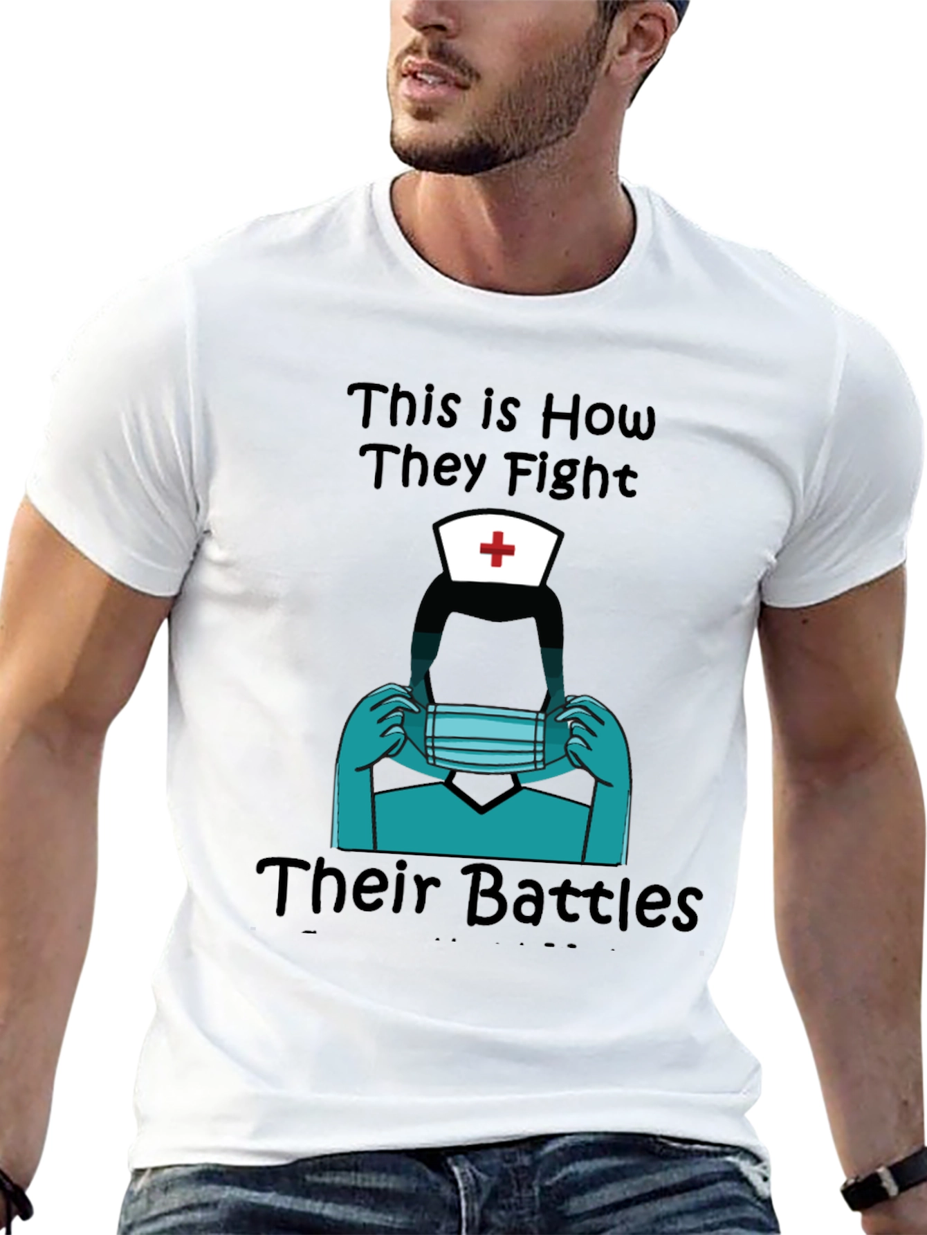 Nurse Heroes Graphic Tee - Fight Their Battles