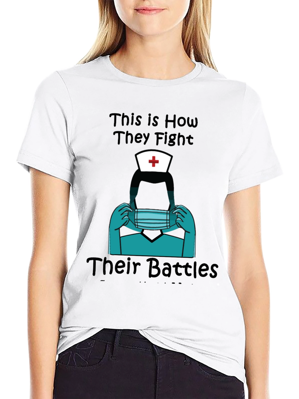 Nurse Heroes Graphic Tee - Fight Their Battles