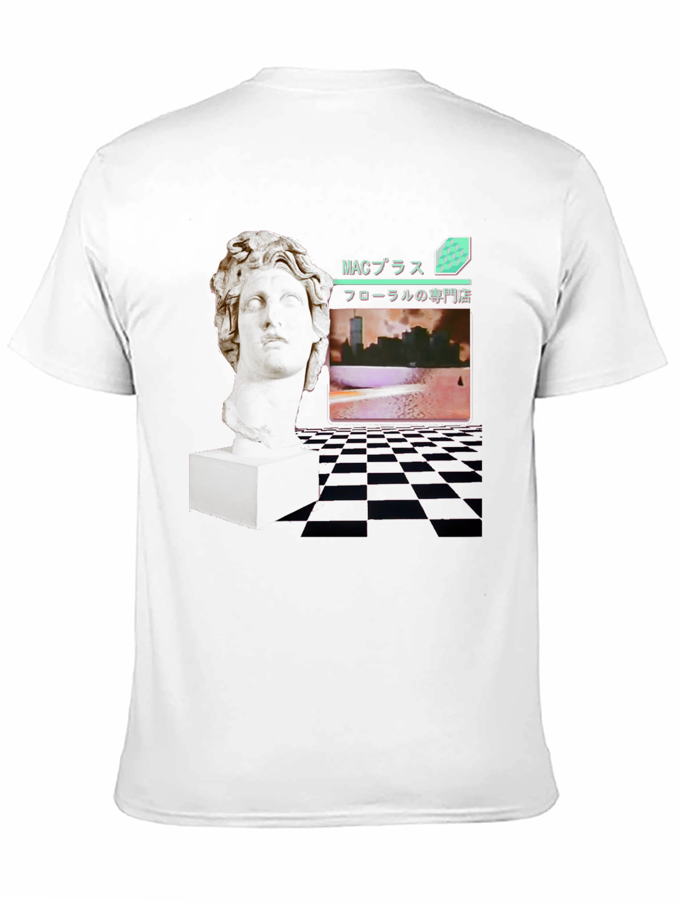 Vaporwave Statue Graphic Tee