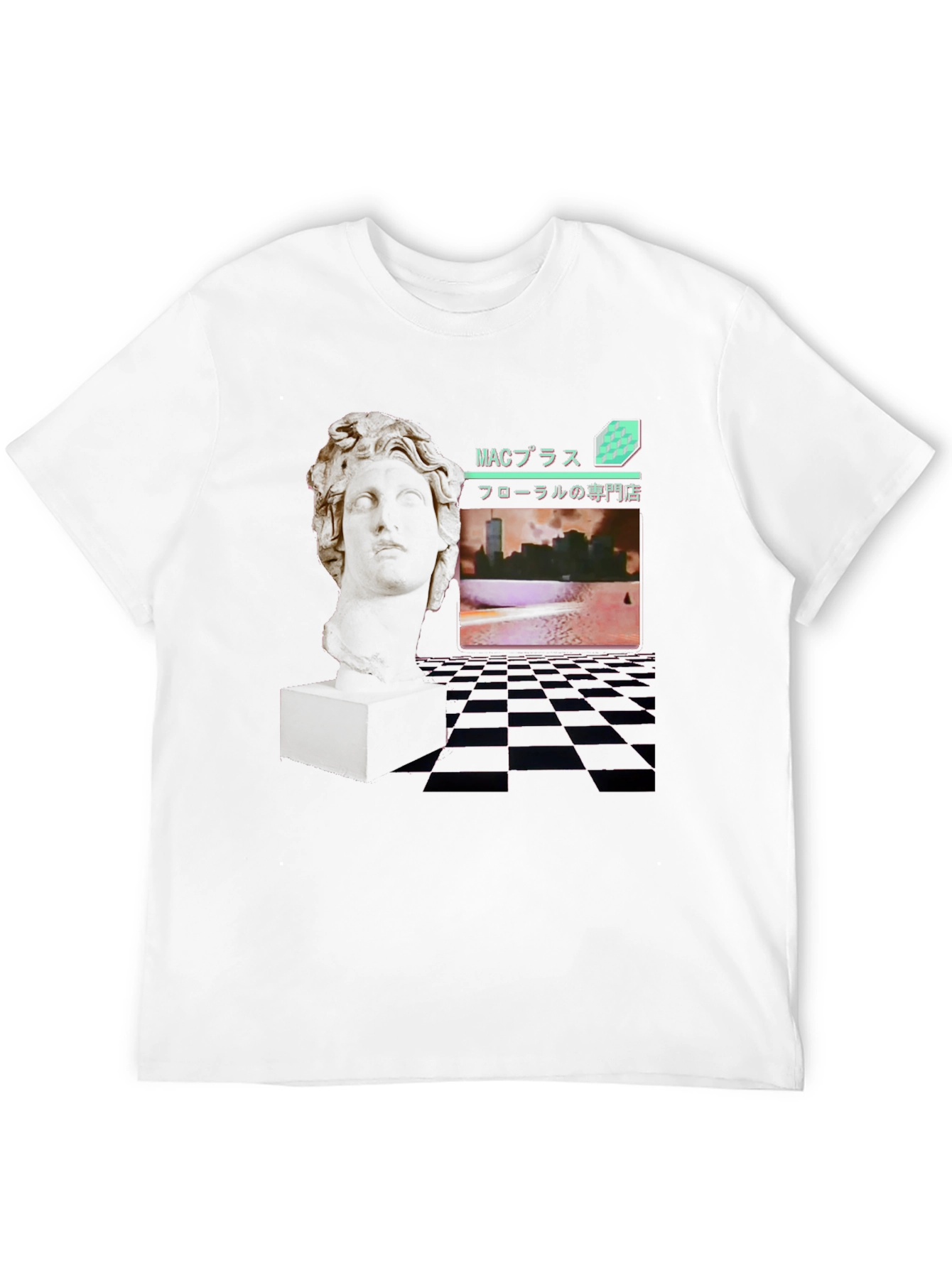 Vaporwave Statue Graphic Tee