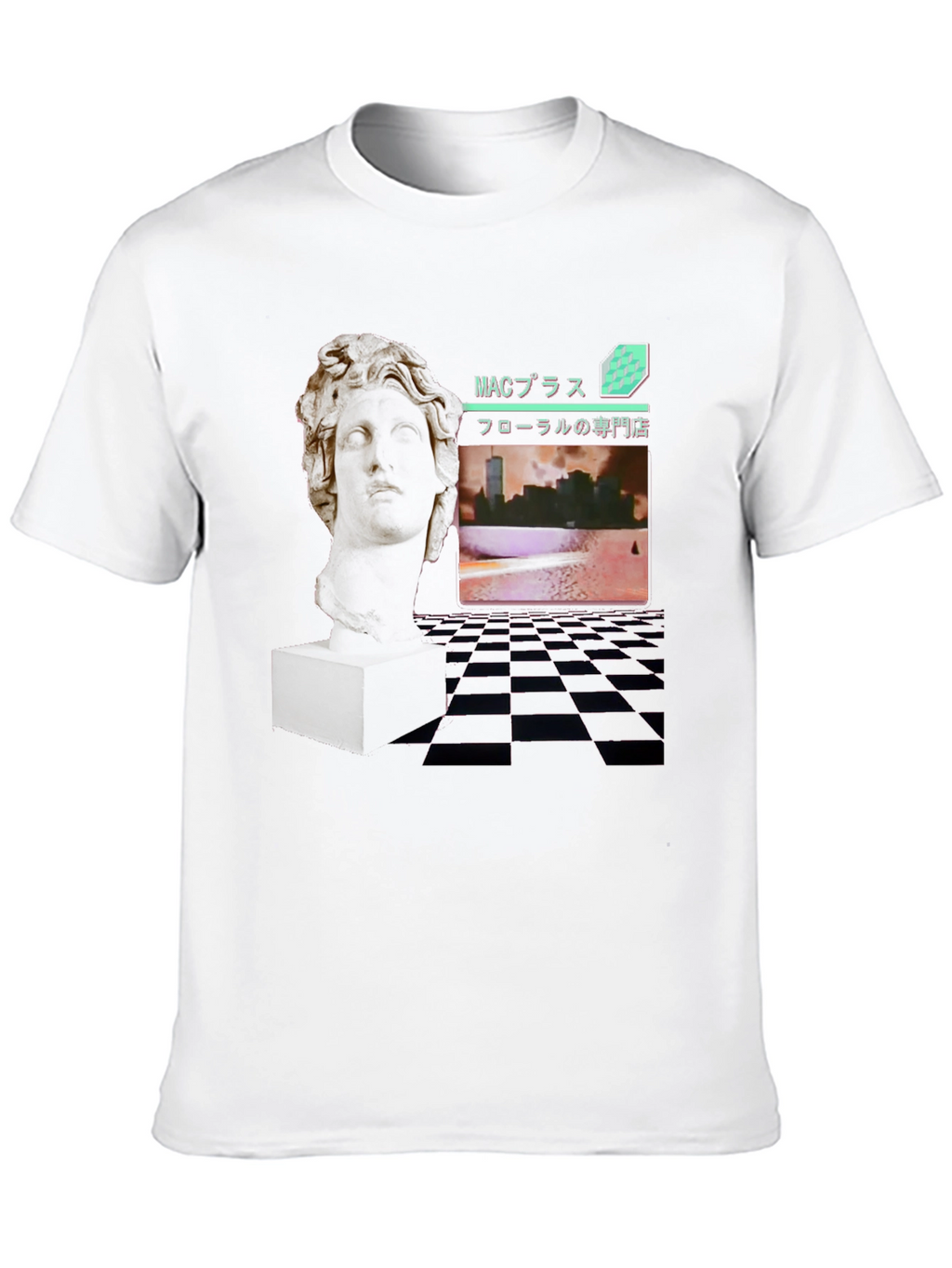Vaporwave Statue Graphic Tee