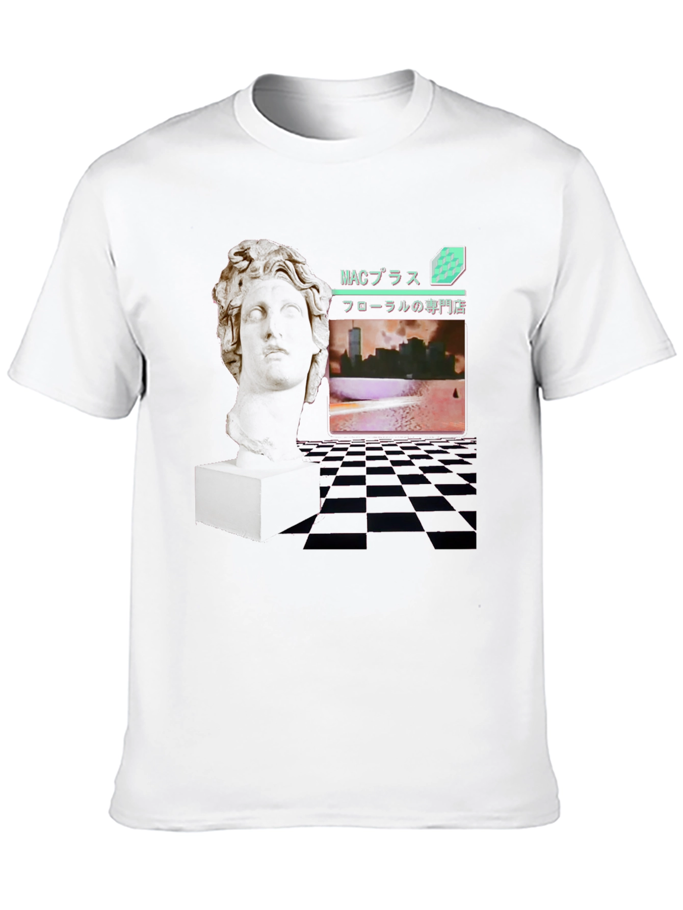 Vaporwave Statue Graphic Tee