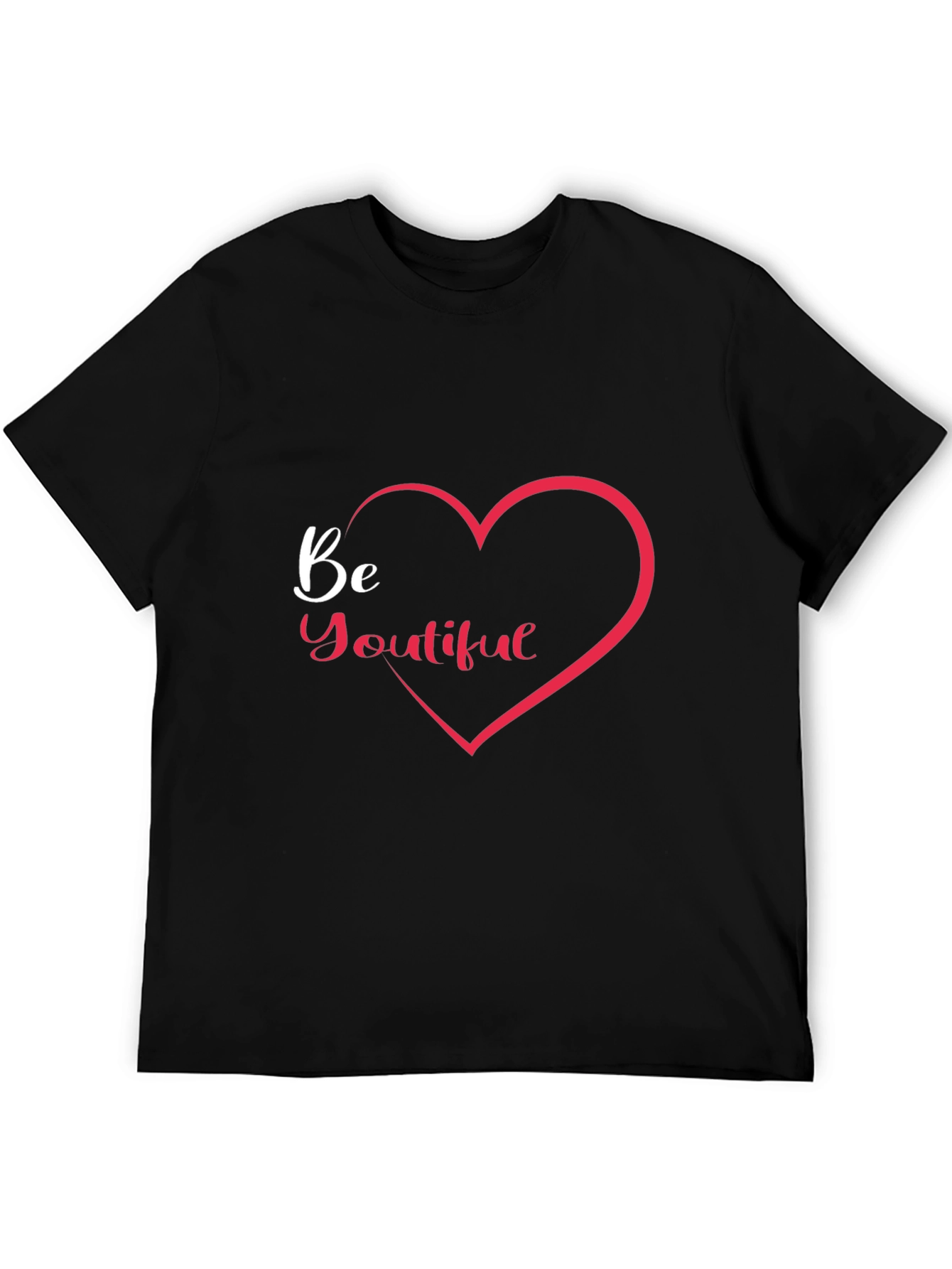 Be Youtiful Black Graphic Tee