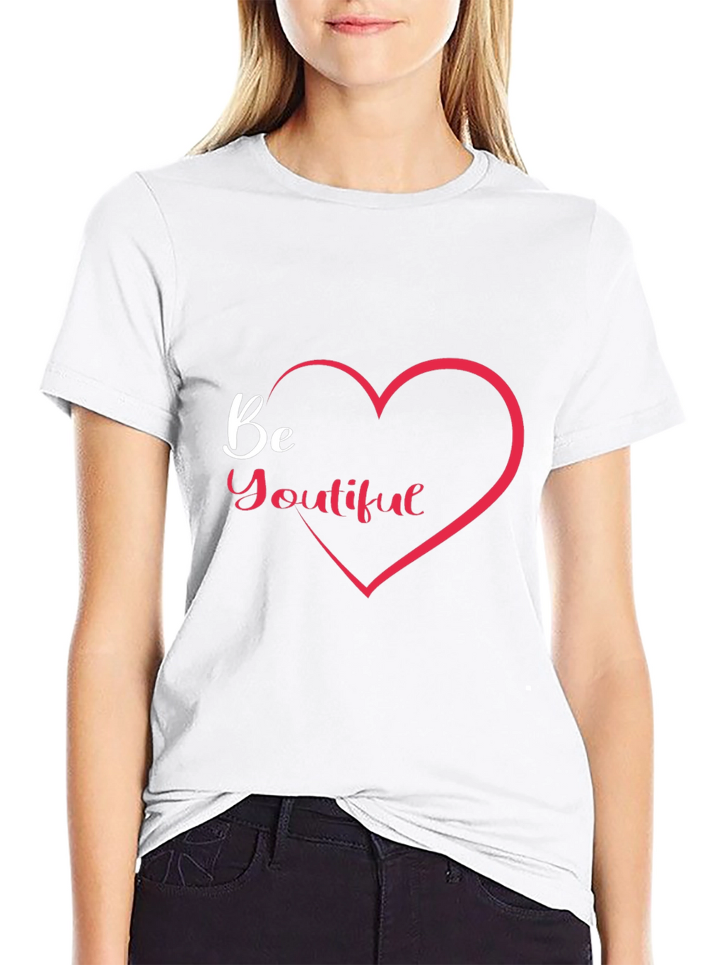 Be Youtiful Black Graphic Tee