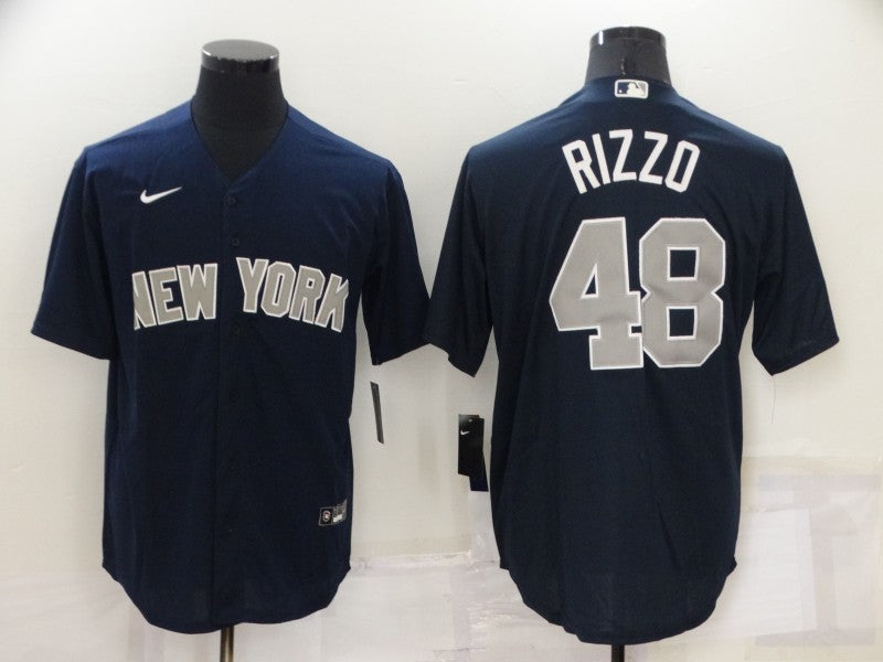 Men's New York Yankees Anthony Rizzo #48 Navy Replica Player Jerseys