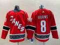 Men's Carolina Hurricanes Brent Burns #8 Red Home Breakaway Player Jerseys