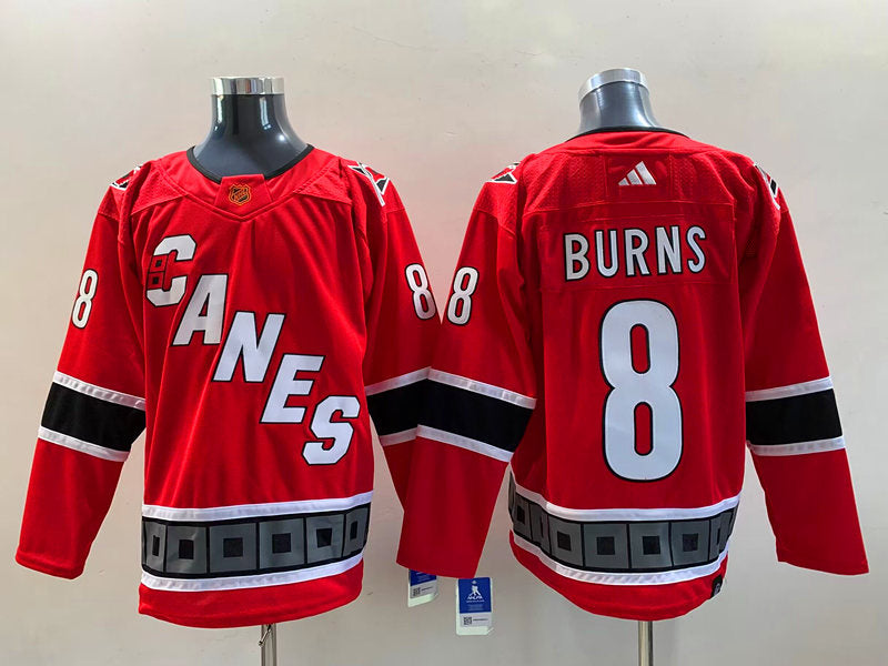 Men's Carolina Hurricanes Brent Burns #8 Red Home Breakaway Player Jerseys