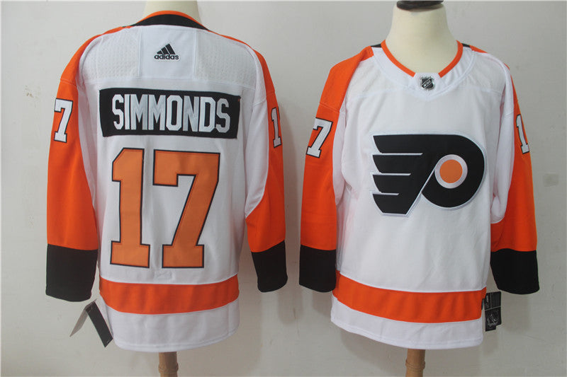Men's Philadelphia Flyers Wayne Simmonds #17 White Player Jerseys