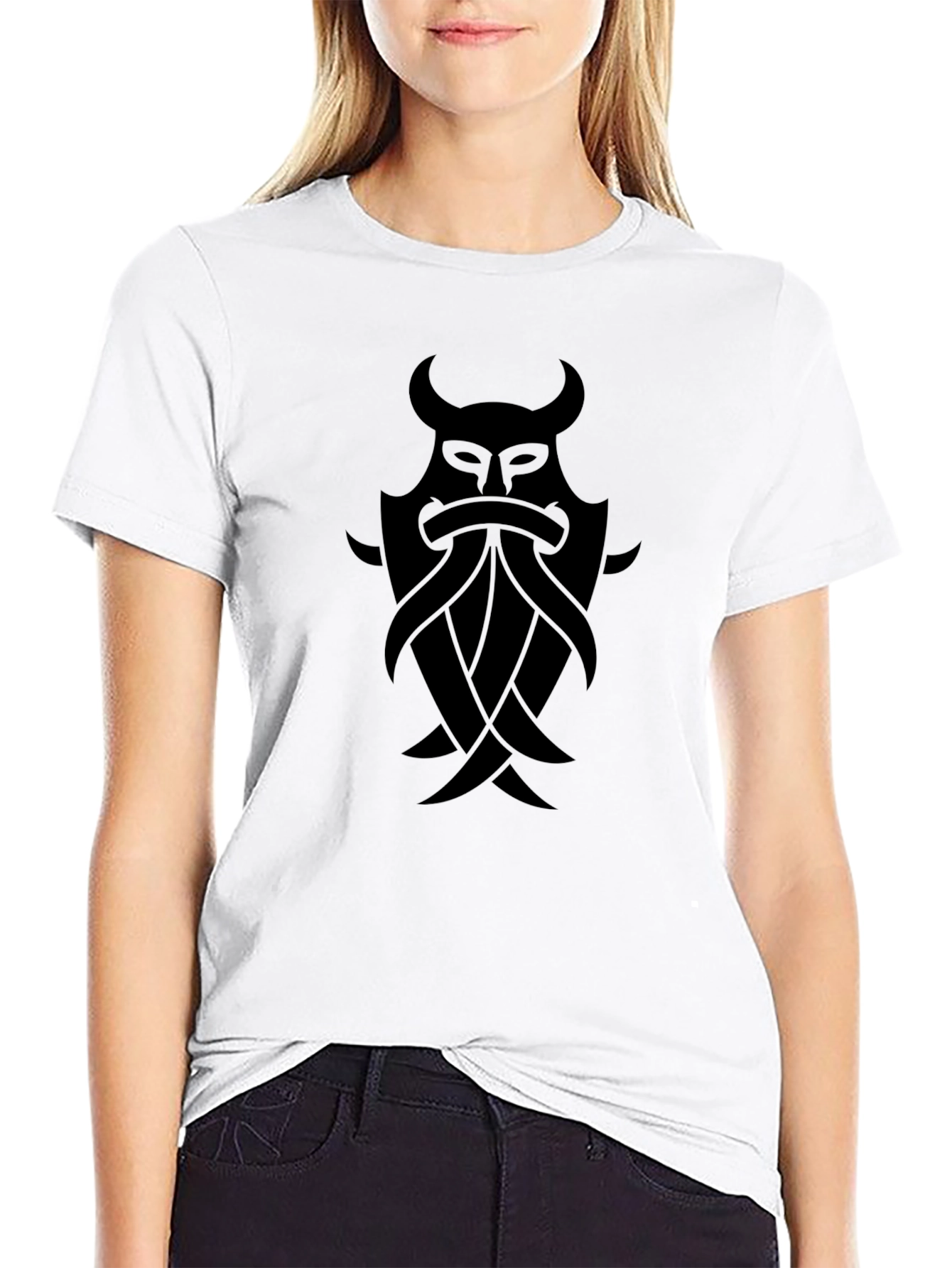 Viking Warrior Graphic Black T-Shirt