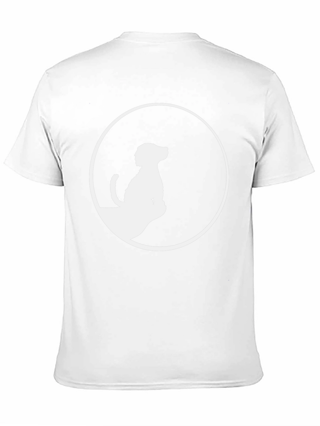 Dog Silhouette Graphic Tee - Stylish Black T-Shirt