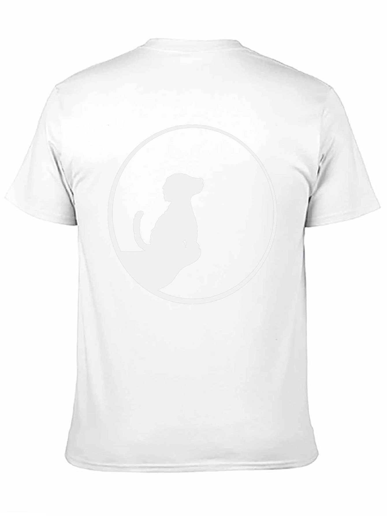 Dog Silhouette Graphic Tee - Stylish Black T-Shirt