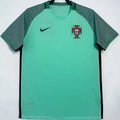 2016 Portugal Away Retro Soccer Jersey Front