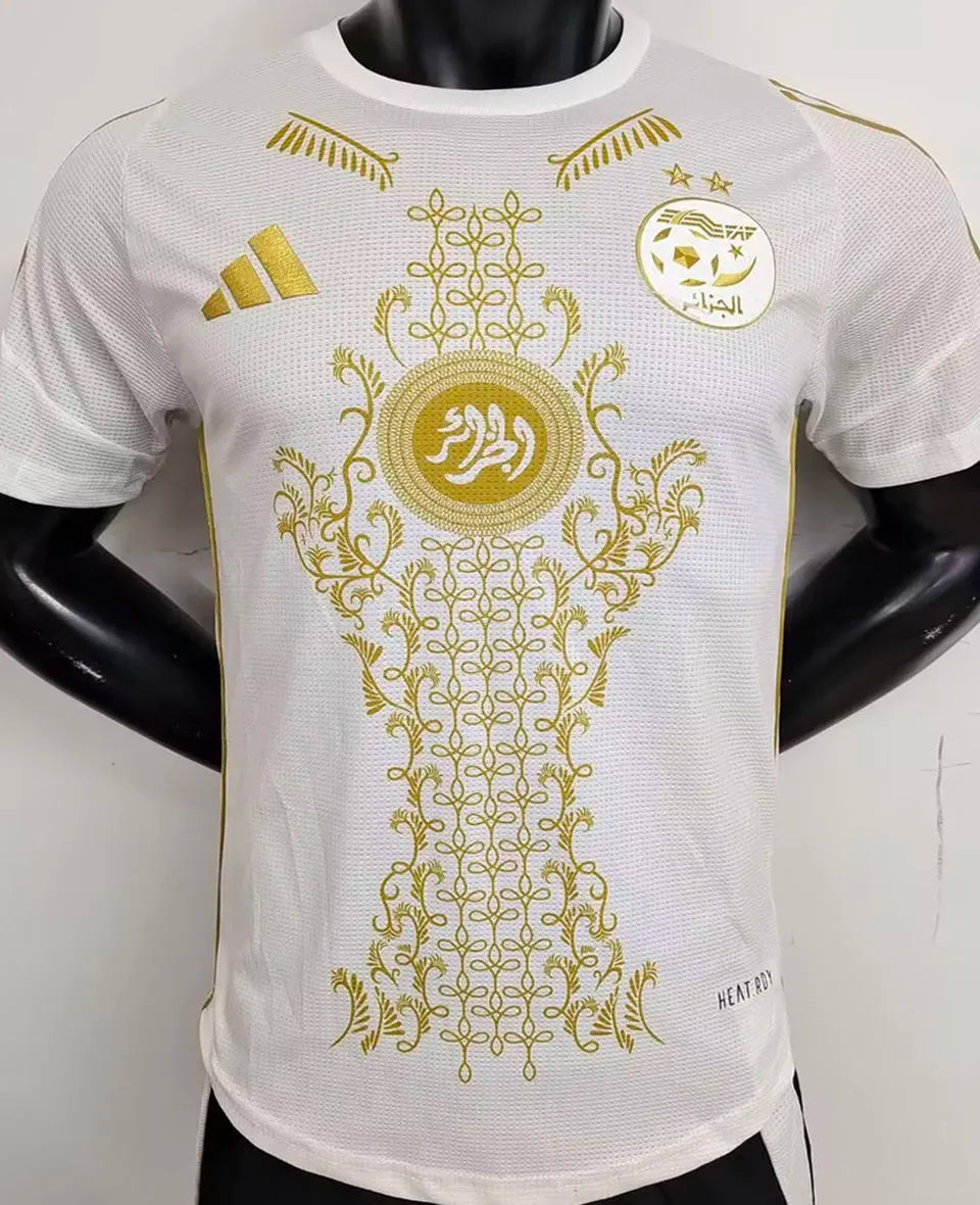 2025 Algeria Special Edition White Player Version Jersey A35 Front