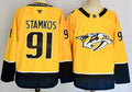 Men's Nashville Predators Steven Stamkos #91 Yellow Game Jerseys