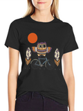 Owl on Bike Graphic Tee - Quirky Unisex T-Shirt