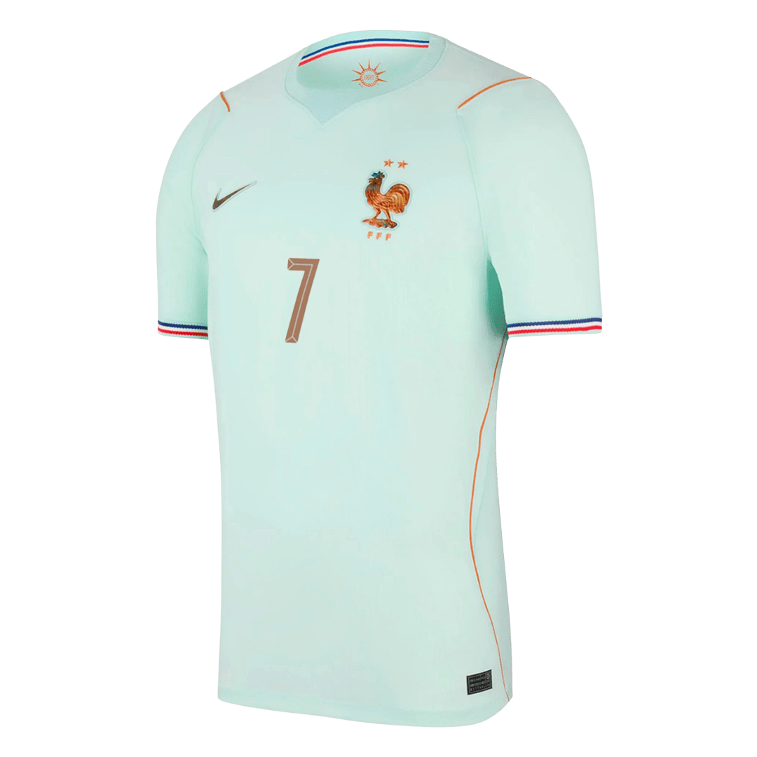 DEMBELE #7 France Away Soccer Jersey World Cup 2026 Blue Image 3