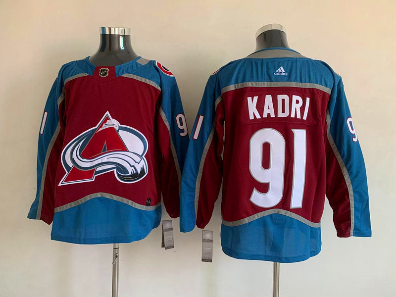 Men's Colorado Avalanche Nazem Kadri #91 Maroon Home Breakaway Player Jerseys