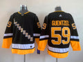 Men's Pittsburgh Penguins Jake Guentzel #59 Black Player Game Jerseys