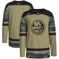 Men's New York Islanders Camo Military Appreciation Team Authentic Practice Blank Jerseys