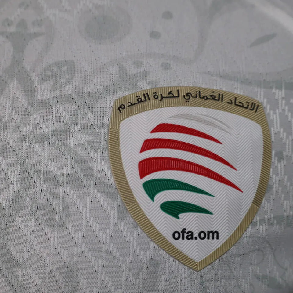 2024 Oman Away White Player Version Soccer Jersey 阿曼 Detail 3