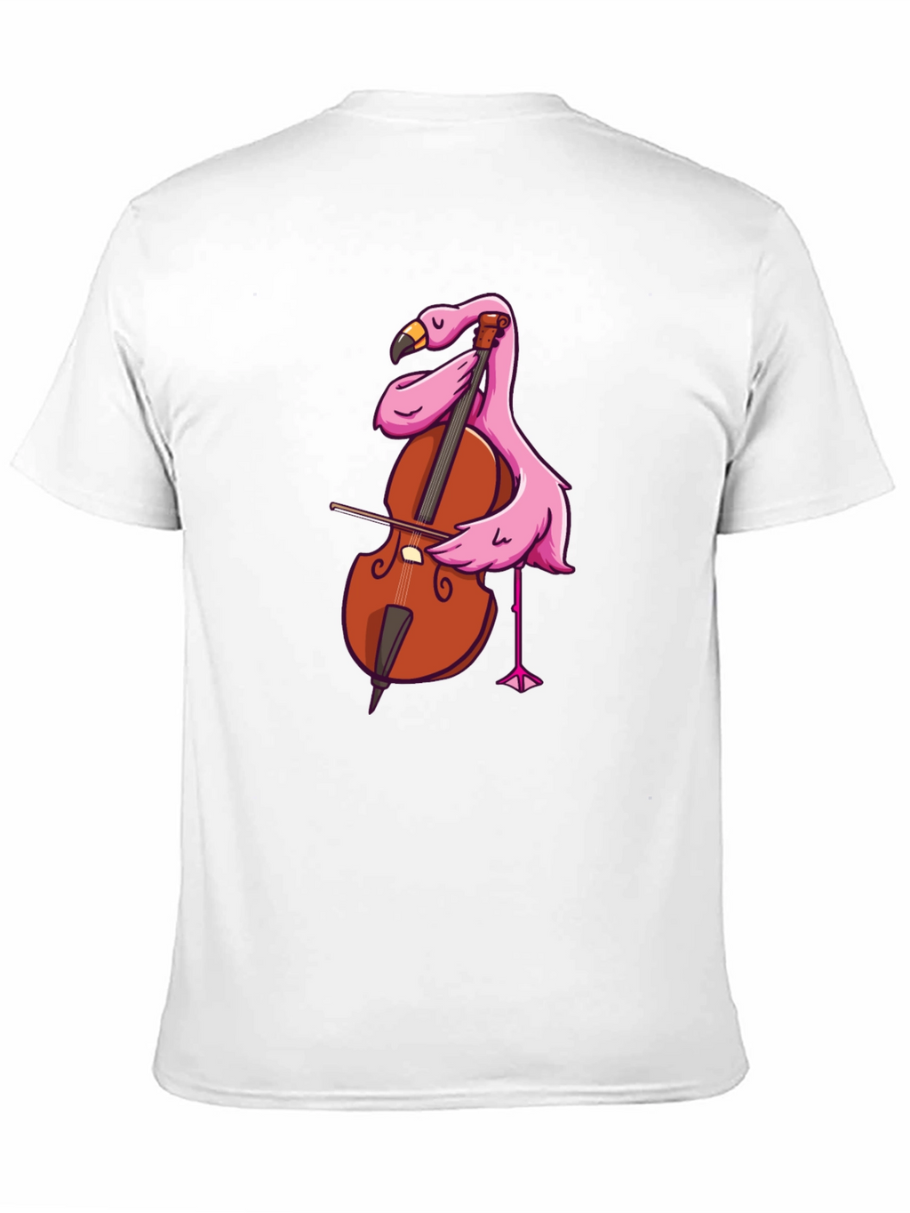 Flamingo Cello Musician Graphic T-Shirt