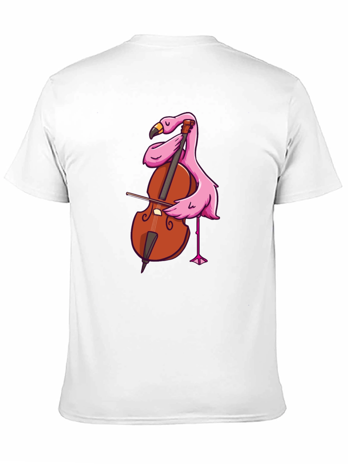 Flamingo Cello Musician Graphic T-Shirt