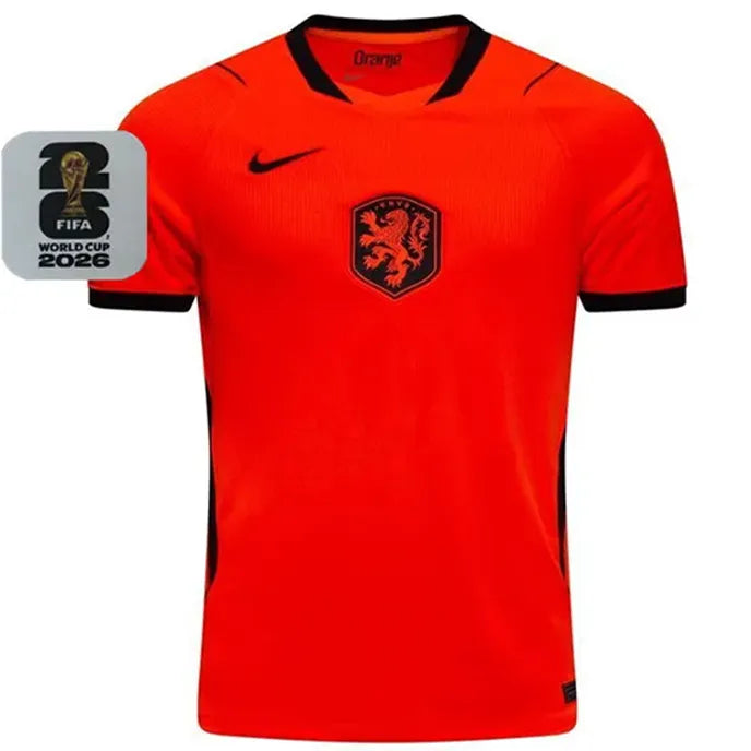 2026/27 NL Home 1:1 Quality Orange Fans Soccer Jersey (Have Right Patch 有右臂章 白底黑字） Front