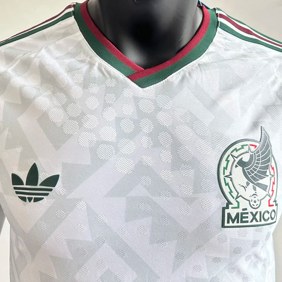 2025/26 Mexico White Special Edition Player Version Soccer Jersey Detail 1