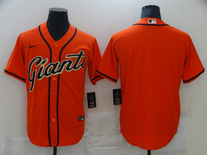 Men's San Francisco Giants Orange Replica Blank Jerseys