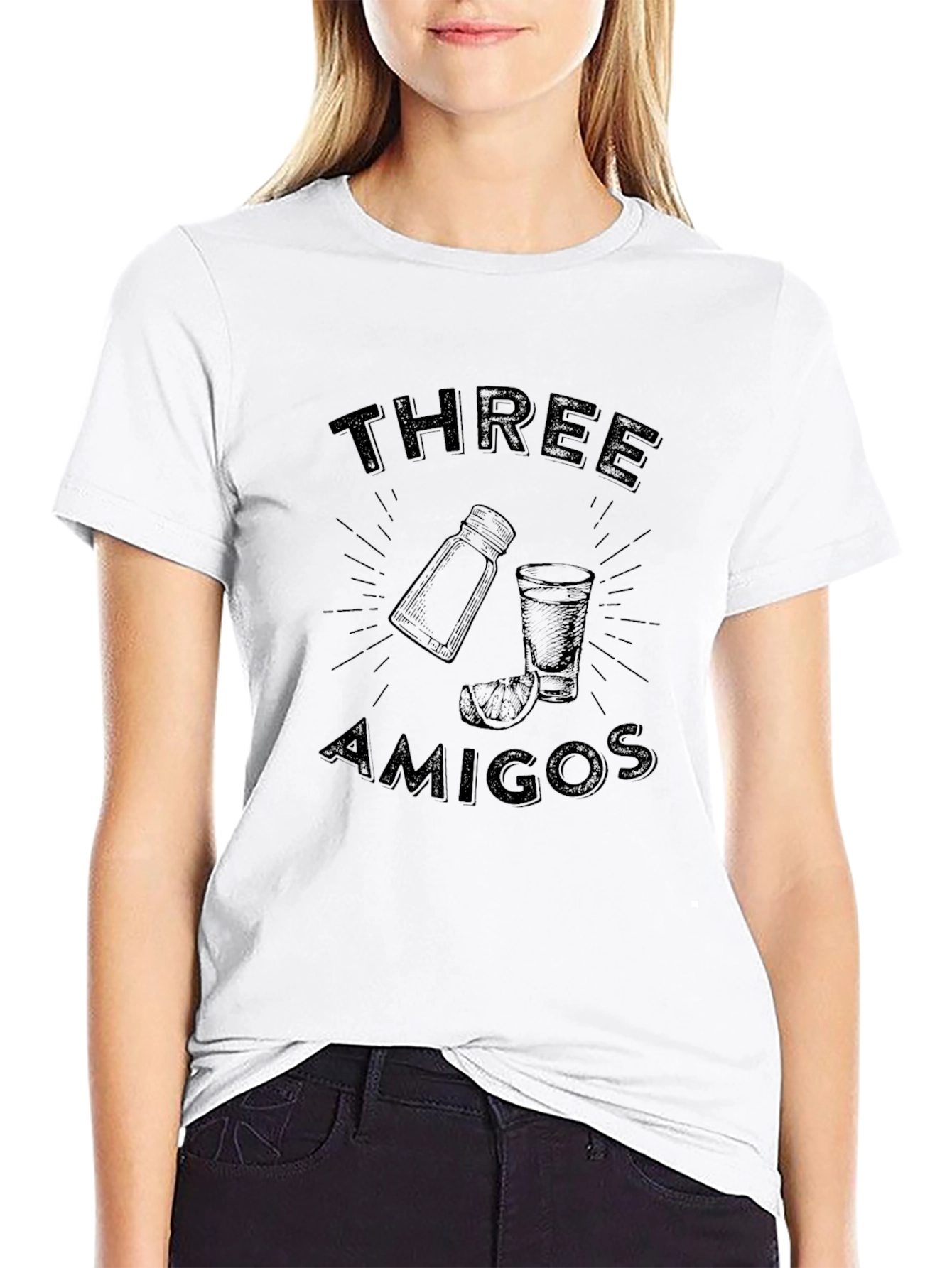 Three Amigos Graphic T-Shirt - Classic Crew Neck