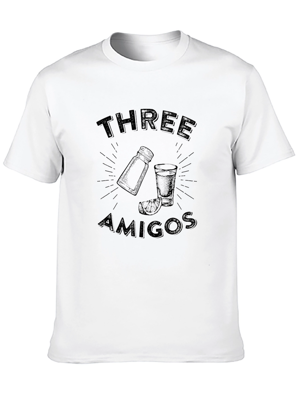 Three Amigos Graphic T-Shirt - Classic Crew Neck