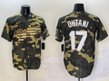 Men's Los Angeles Dodgers Shohei Ohtani #17 Camouflage Replica Player Jerseys