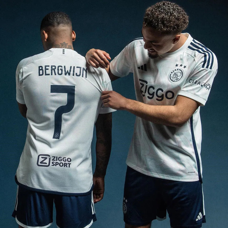 2023/24 AA 1:1 Quality Away White Fans Soccer Jersey Detail 1