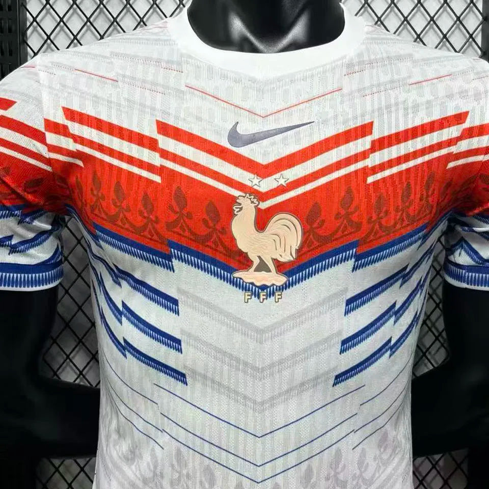 2026/27 France Special Edition White Player Version Soccer Jersey Detail 1