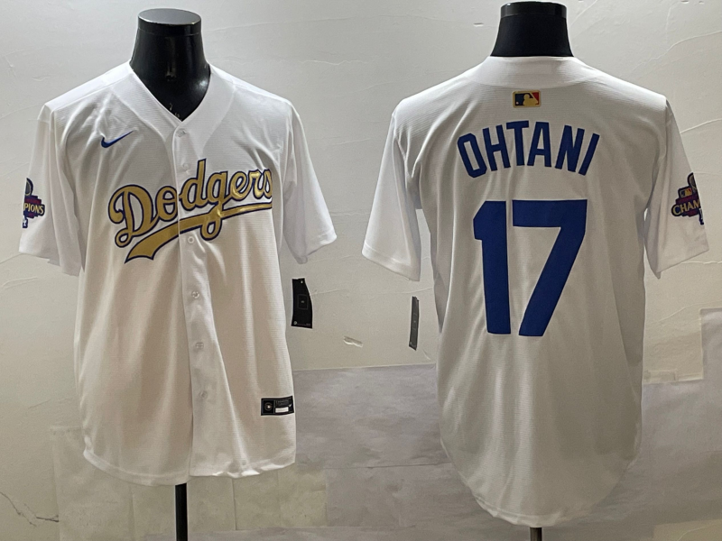 Men's Los Angeles Dodgers Shohei Ohtani White Alternate Player Jerseys