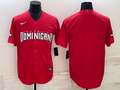 Men's 2023 World Baseball Classic Dominican Republic Red Blank Jerseys