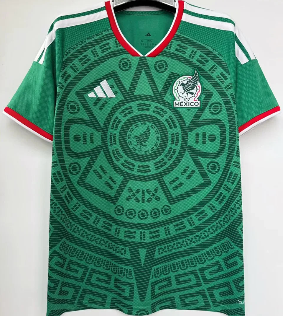 2026/27 Mexico 1:1 Quality Home Green Fans Soccer Jersey Detail 2
