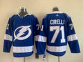 Men's Tampa Bay Lightning Anthony Cirelli #71 Blue Home Breakaway Player Jerseys
