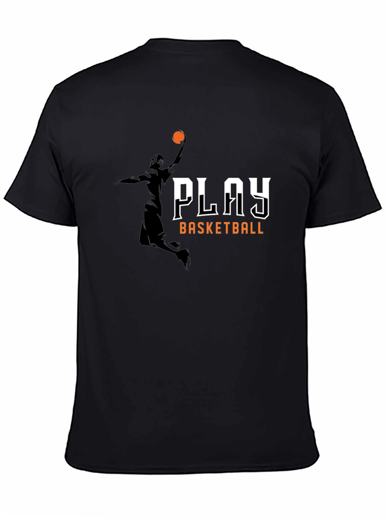 Play Basketball Graphic Tee - Black
